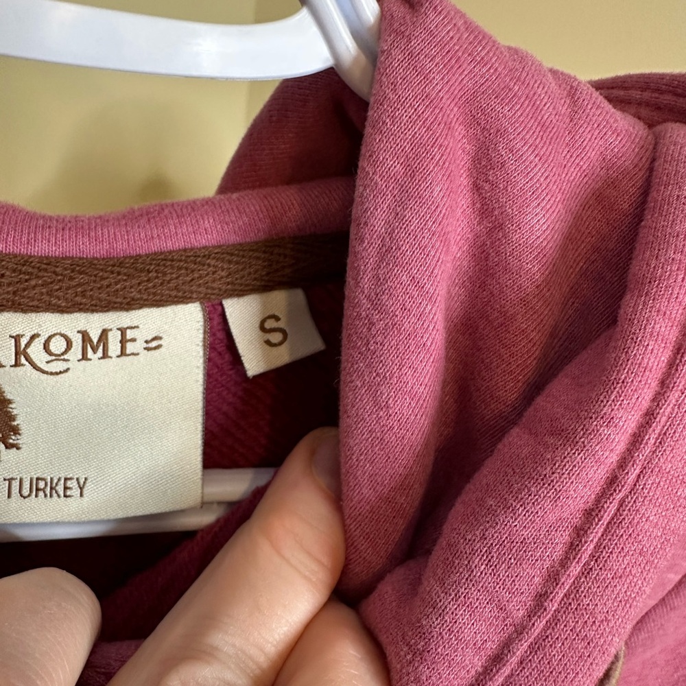 Nwot Wanakome Pink Hooded Dress with Front Pocket - Picture 13 of 14